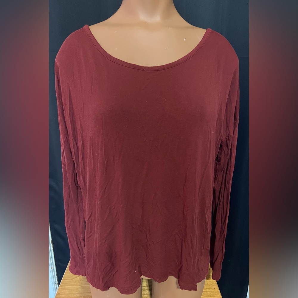 Long Sleeve Top w/ Crisscross Back Detail